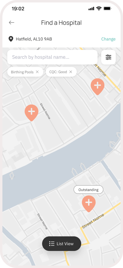 Hospital Chooser Feature